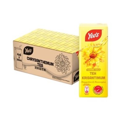 YEO'S TEH BUNGA- KOTAK (250ML x 24)